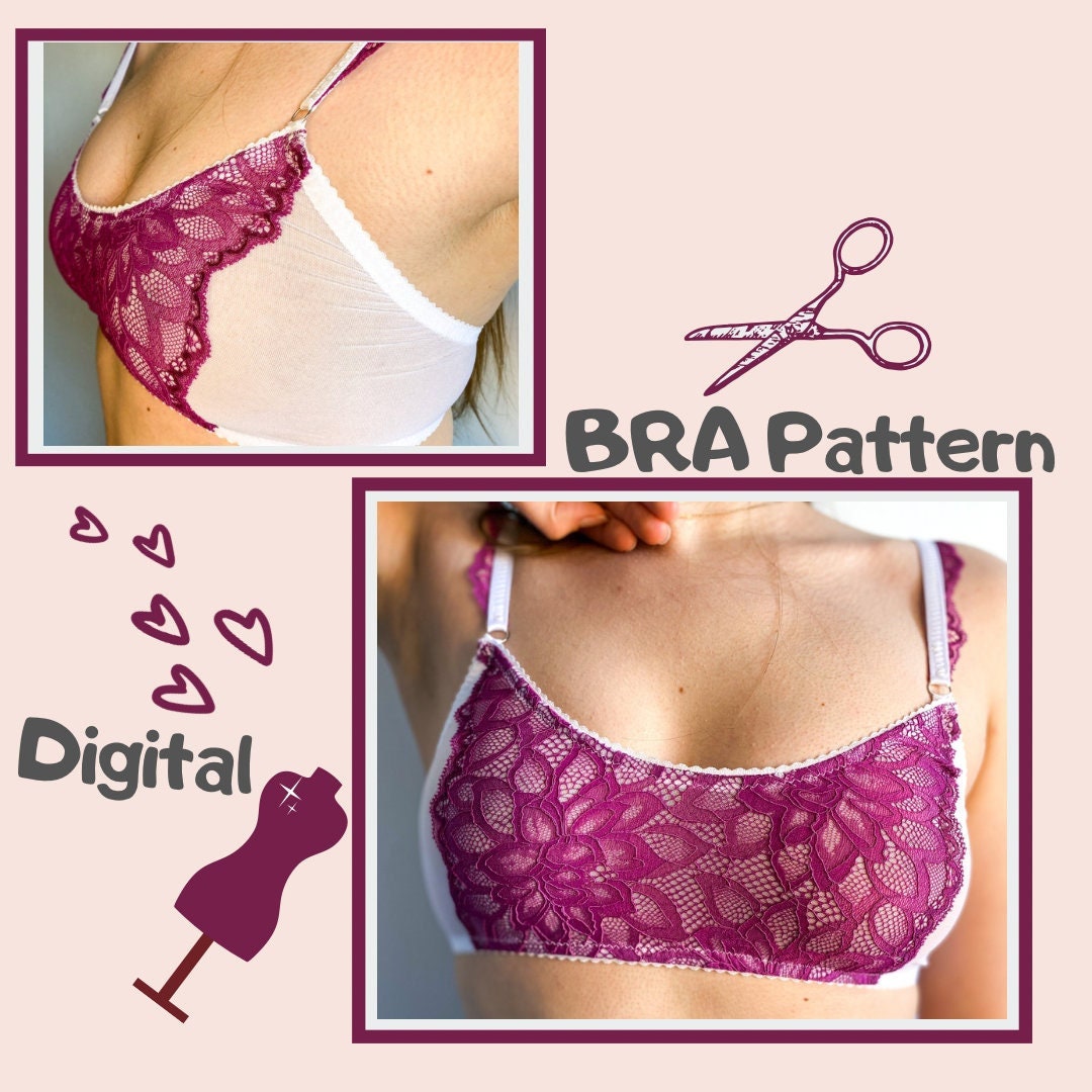 Bra Lace Pattern for Sewing/bralette Sewing Pattern/lingerie