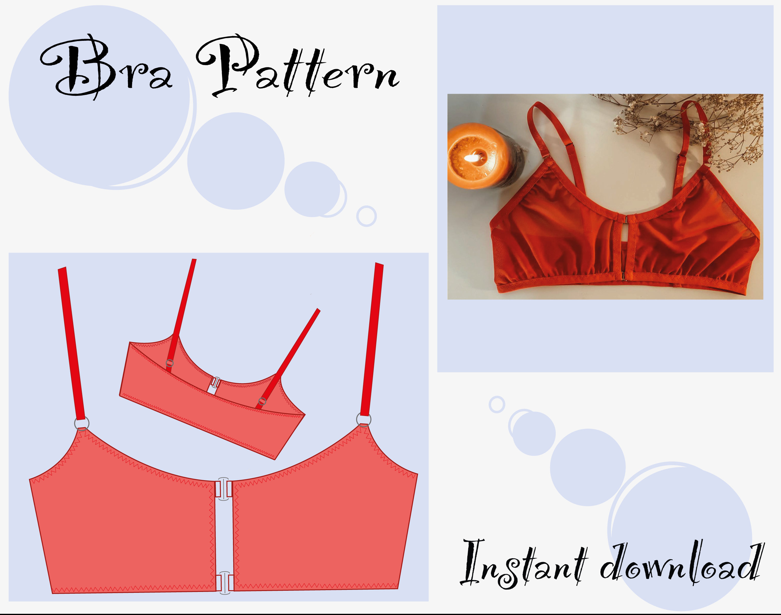 Bra Pattern Pdf -  Israel