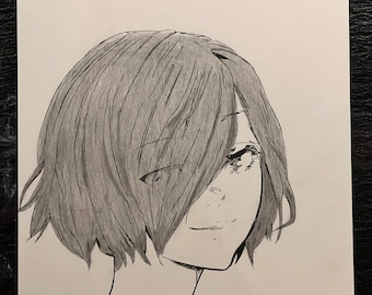 Hübsches Anime Girl Manga Print