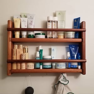 Estante de madera para especias/estante para productos