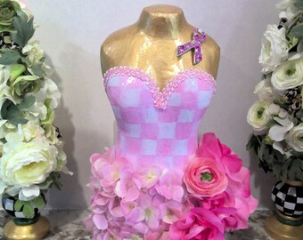 Mothers Day Pink Gift | Home Decor | Woman | Cancer Gift | Breast Cancer Awareness Gift | Table Centerpiece | Survivor Gift