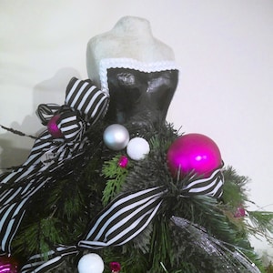 white christmas dresses Woman Ugly Sweater Dress with 3D Christmas Tree and Novelty Light, M main image 0