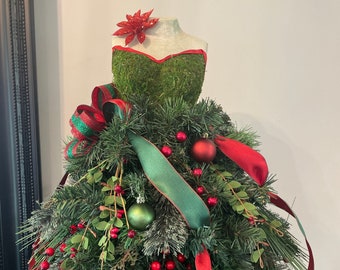 Christmas Tree Dress Form - Etsy Christmas Tree Dress Form - Etsy