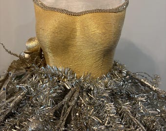 Gold Bling Christmas Tree Dress Form | Gold Mannequin Tree | Mannequin | Christmas Centerpiece | Gold Christmas Tree | Christmas Decor