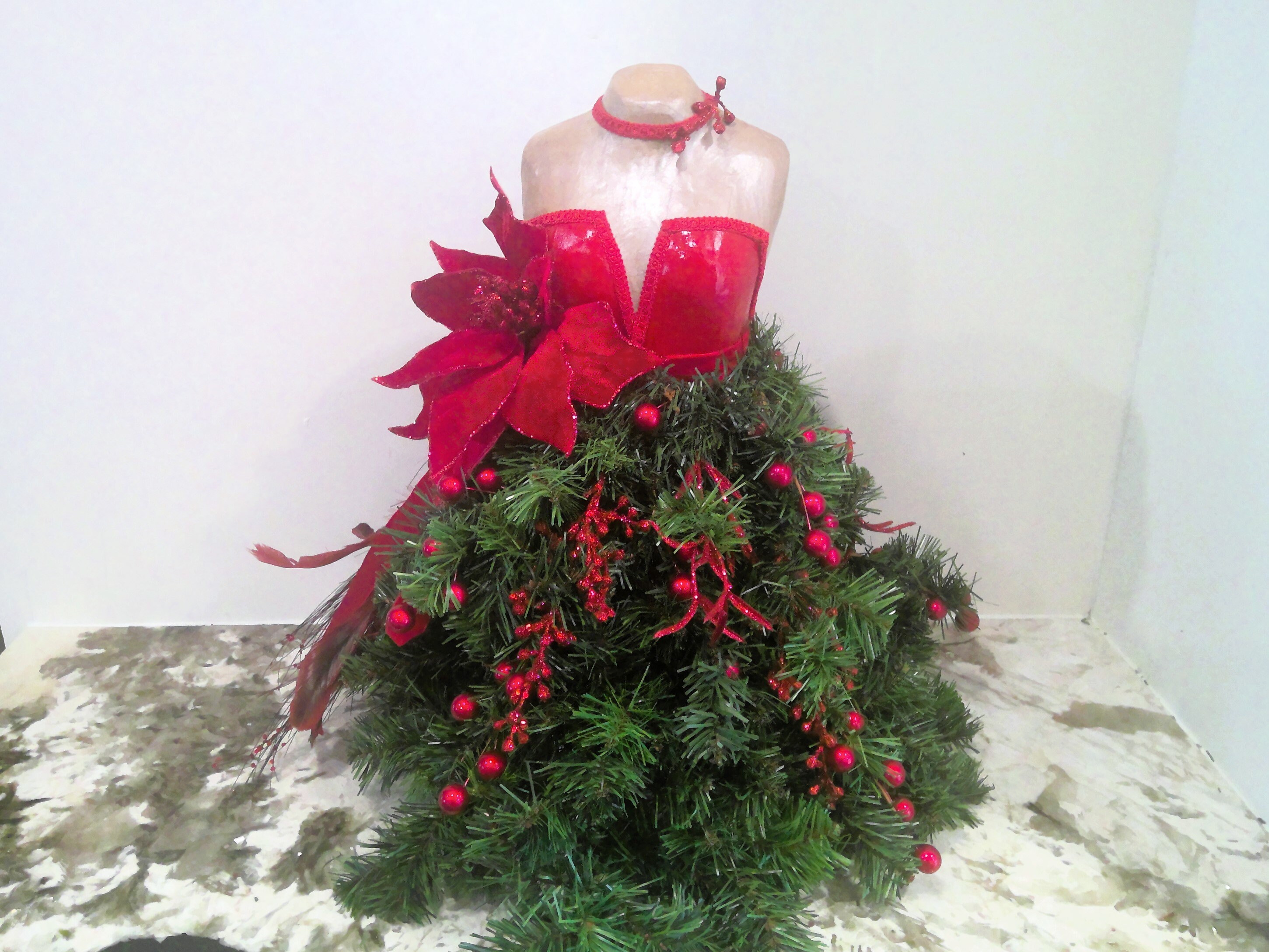 pink dress form christmas tree Beautiful Christmas Trees Gowns