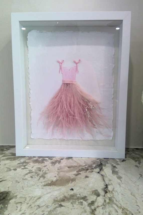 Restoration Hardware Replica Dress Form Art Feather Applique Etsy