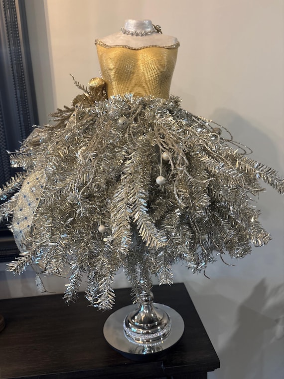 white christmas dresses Christmas Tree Dress with Headpiece main image 0
