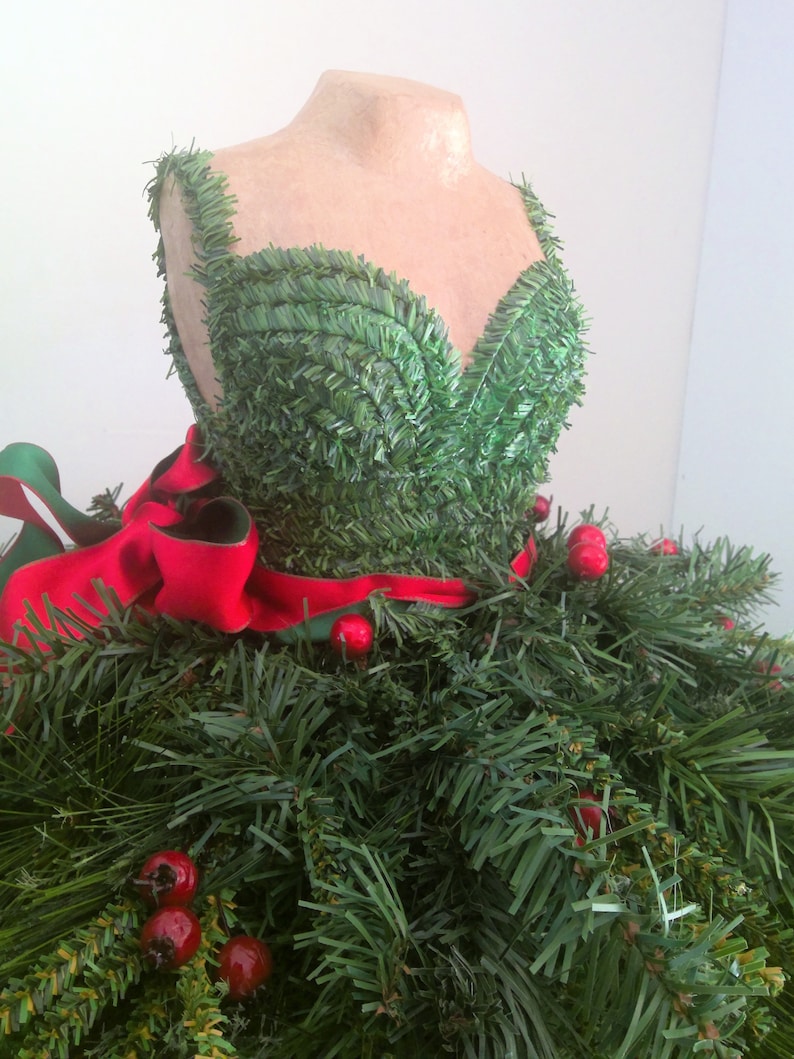 Mannequin Tree Unique Christmas Tree Christmas Centerpiece Etsy