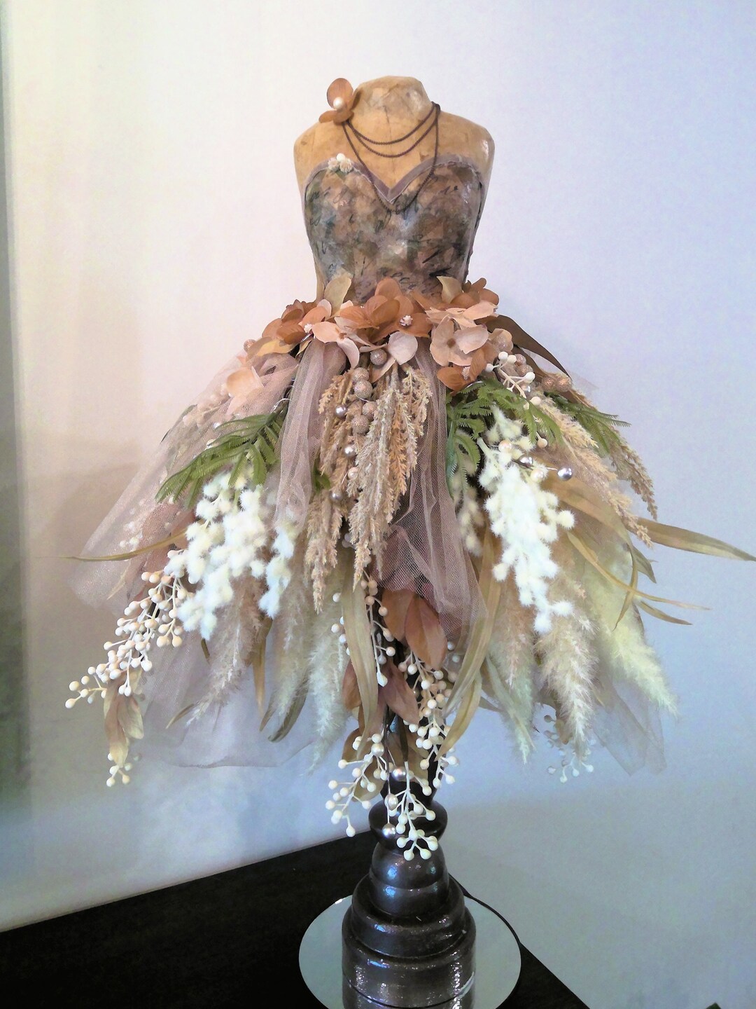 Dress Form Tree Mannequin Torso Mannequin Vintage Girl Dress Shabby