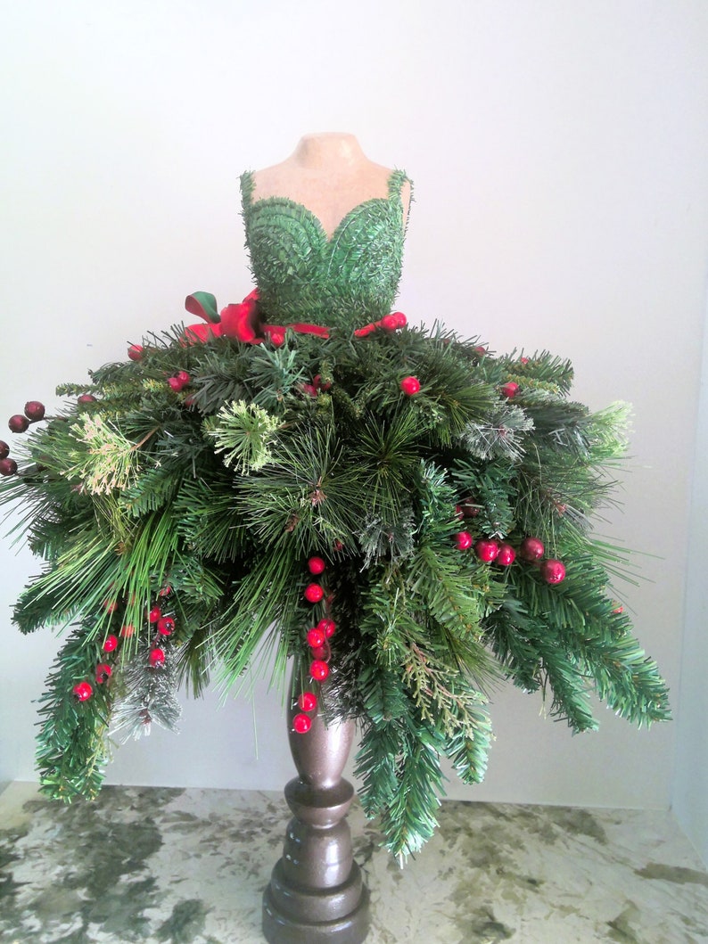 Mannequin Tree Unique Christmas Tree Christmas Centerpiece Etsy