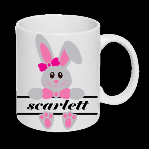 Personalised easter bunny mug Etsy
