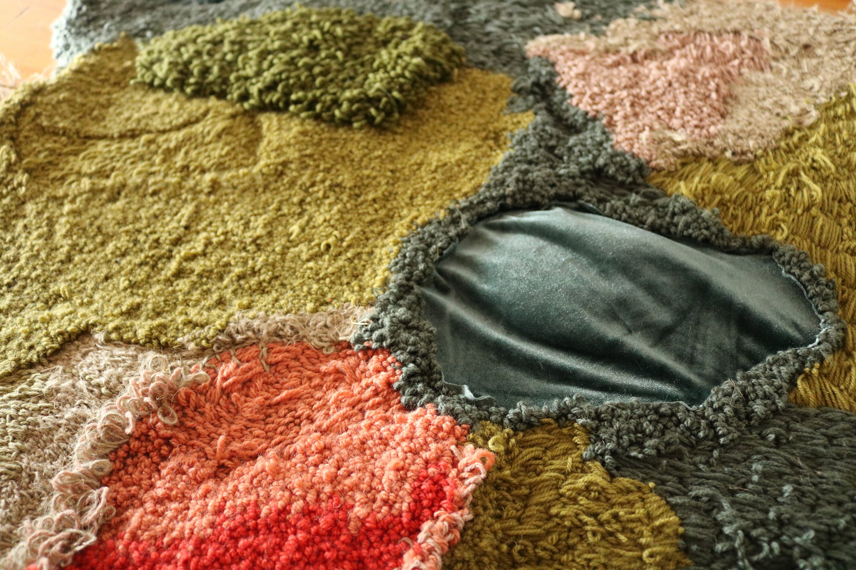 Sewed Rug Punched Needle and Sewed Rug - Etsy