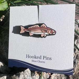 Red Drum (Redfish) Shoe Charm – Fishing Charm Compatible With Croc and Clog Shoes, Angler Gift for Outdoorsmen & Fishermen