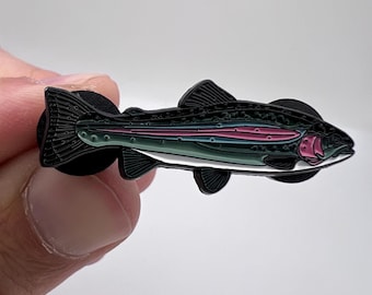 Rainbow Trout   - Fish Pin with Gift Box