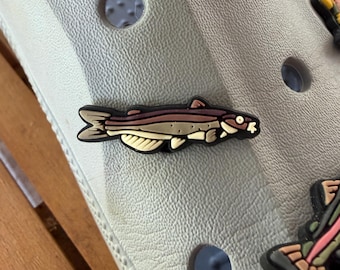 Channel Catfish Shoe Charm – Vissersbedel compatibel met krokodillen- en klompschoenen, visserscadeau voor buitenmensen en vissers