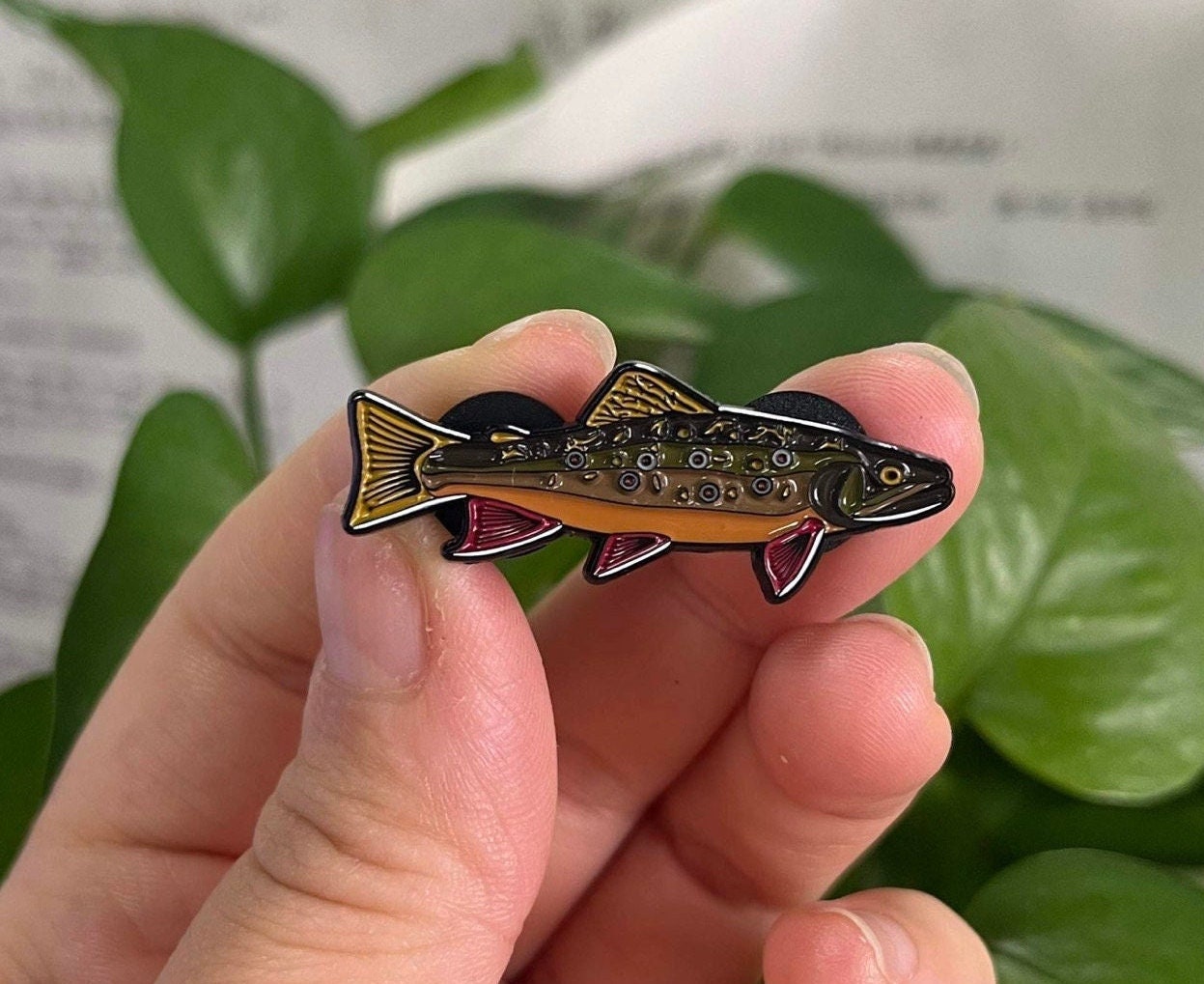 Rainbow Trout Enamel Pin Quality Fishing Pin Fly Fishing Gift for Men &  Women -  Canada