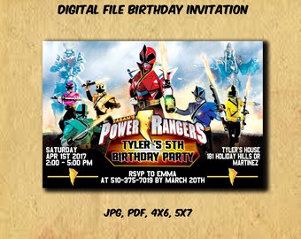 Power Ranger Digital Etsy