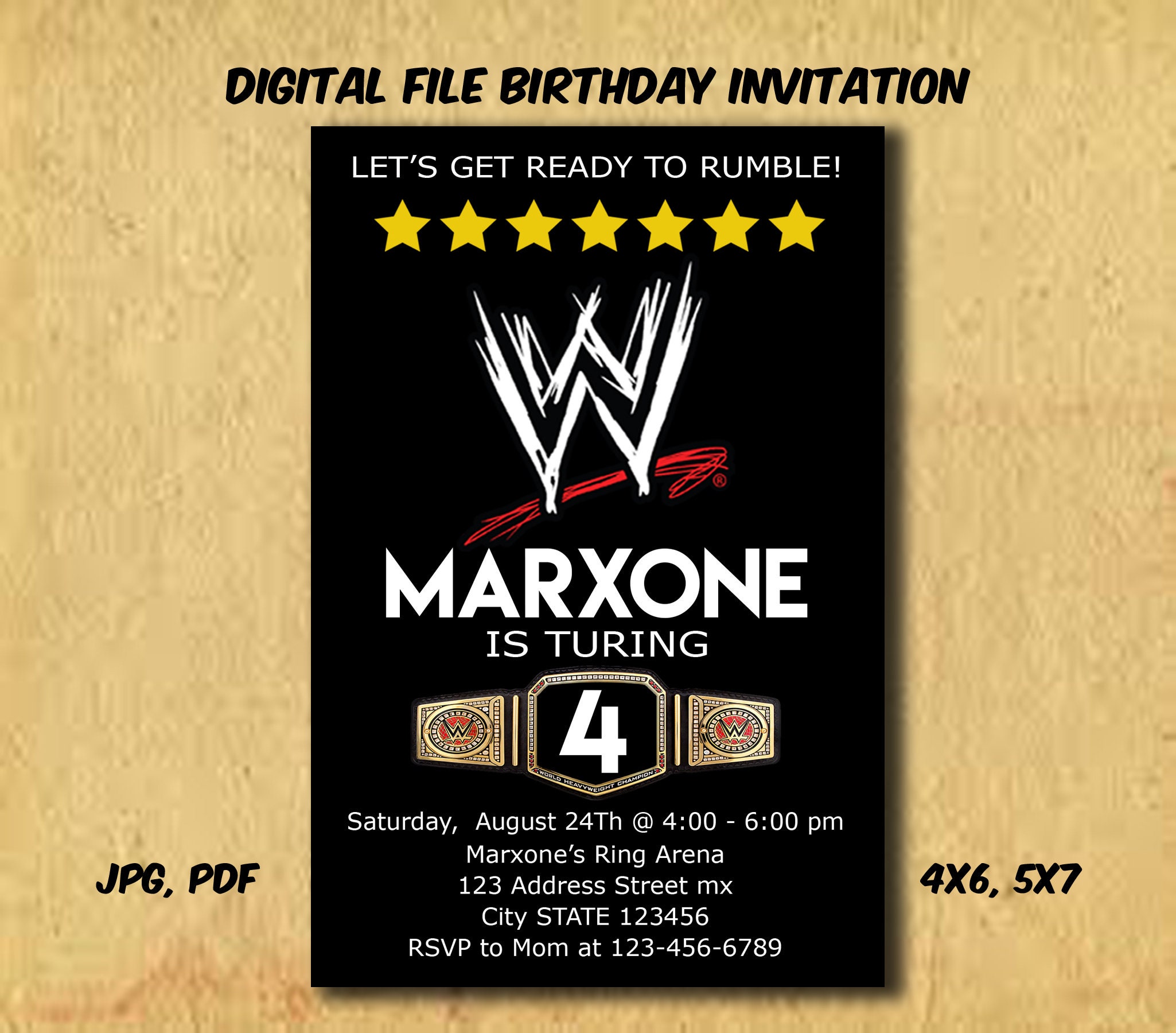 wwe-invitations-templates-free