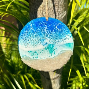 Epoxy Harz Weihnachtsschmuck: Fort Myers Beach Sand