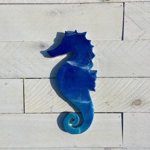 Ocean Epoxy Seahorse, Seahorse Wall Art, Resin Seahorse, Seahorse Decor, Ocean Art, Seahorse Wall Decor, Beach Decor, Coastal Decor