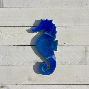 Ocean Epoxy Seahorse, Seahorse Wall Art, Resin Seahorse, Seahorse Decor, Ocean Art, Seahorse Wall Decor, Beach Decor, Coastal Decor