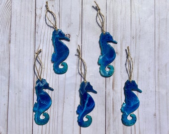 Seahorse Christmas Ornament, Christmas Ornament, Personal Ornament, Ocean Ornament, Seahorse Ornament, Beach Christmas, Tropical Christmas