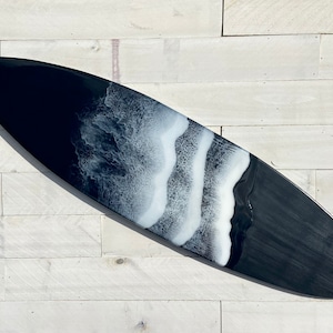 Made to Order Large Surfboard with Epoxy Resin Ocean Waves, Surfboard Wall Decor, Surfboard Art, Ocean Art, Surfer Gift