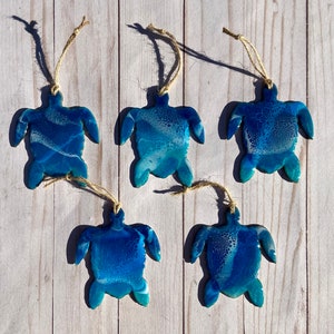 Schildkröte Weihnachten Ornament, Ozean Ornament, Weihnachtsschmuck, Schildkröte Ornament, persönliche Ornament, Strand Ornament, Beachy Christmas Dekor