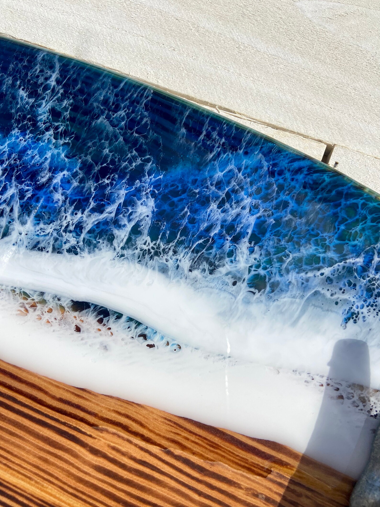 Made to Order Surfboard Towel Holder With Epoxy Ocean Waves Etsy