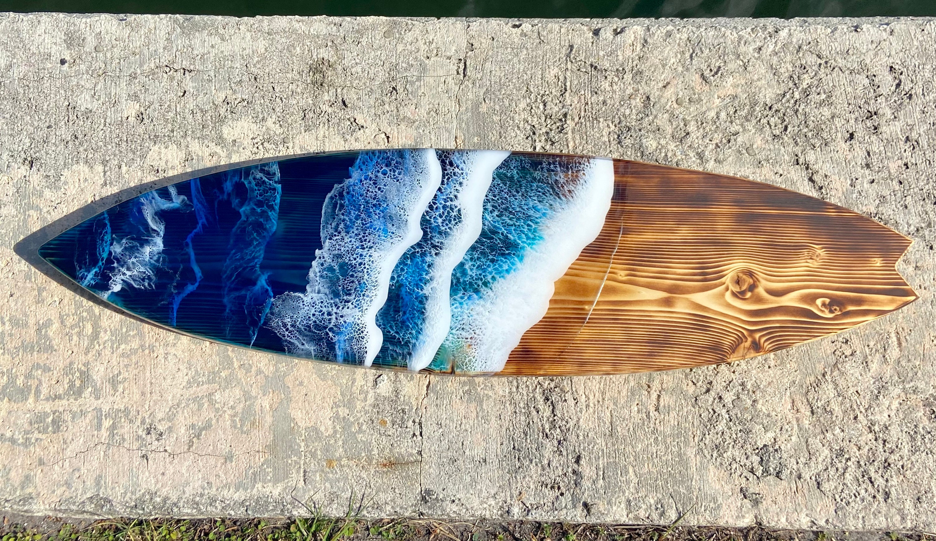 Made to Order Large 3.5 Foot Surfboard with Epoxy Resin Ocean Etsy