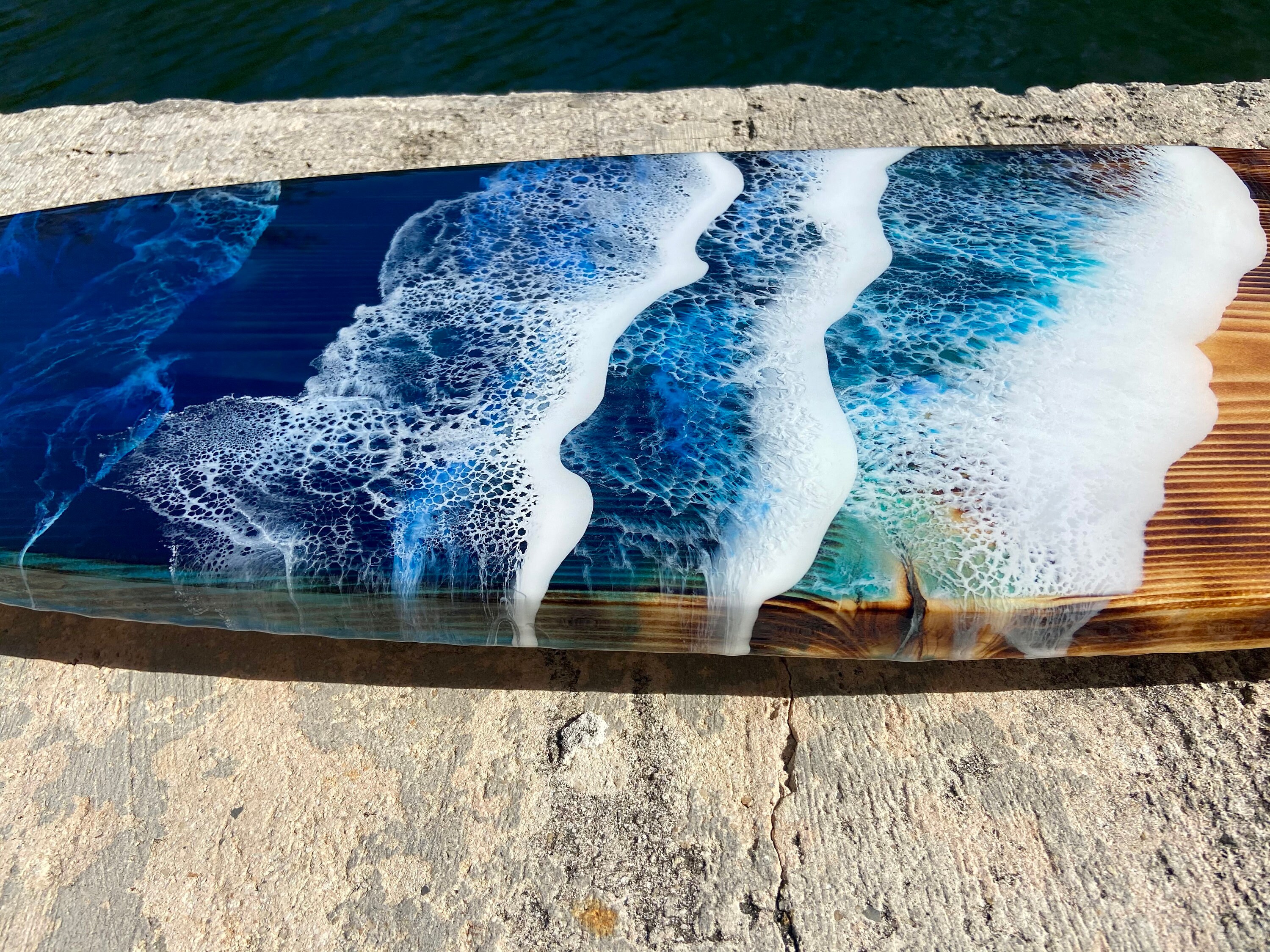 Made to Order Large 3.5 Foot Surfboard with Epoxy Resin Ocean Etsy