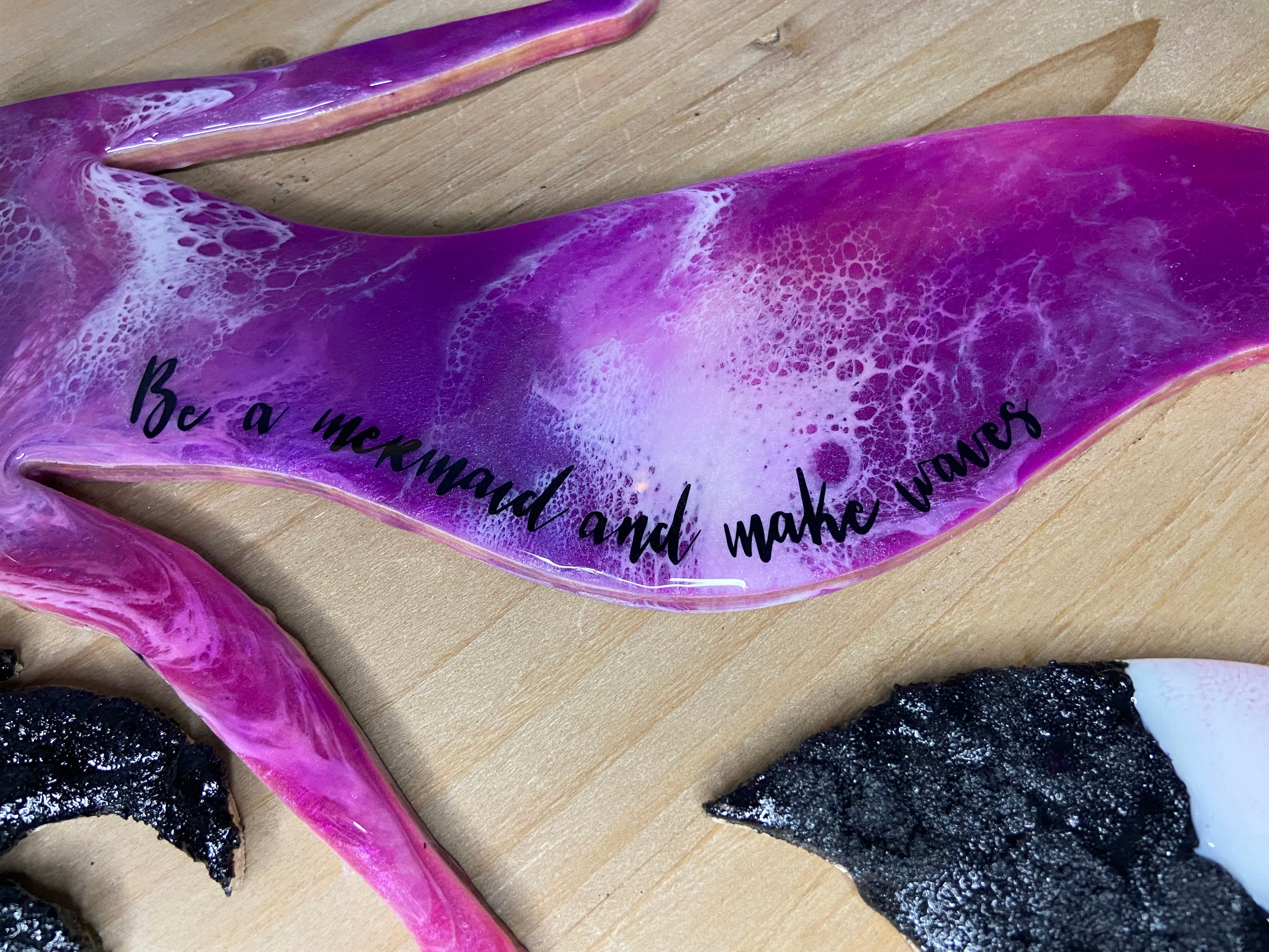 Be a Mermaid and Make Waves Wall Decor Mermaid Art Mermaid Etsy