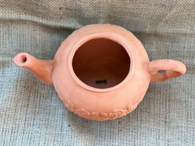 Terracotta Teapot 3 1/2 X 4 1/2 Etsy