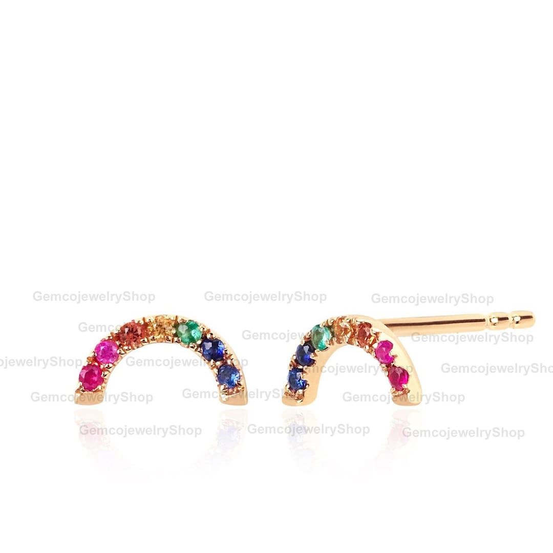 14k Yellow Gold Small Raindrop Studs Earrings (19.50x9.80 mm)