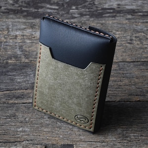 Allman - Minimalistischer Kartenhalter aus Pueblo Leder
