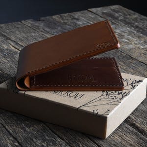 Shadow BF - Klassische Brieftasche aus Buttero Italienischem Pflanzlich gegerbtem Leder