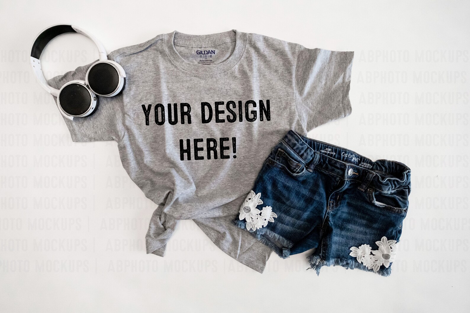 Download Kid's Gildan Tshirt Mockup Bundle Youth t-shirt mockup | Etsy