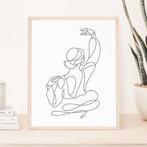 MINIMALIST, Wall Art, Wall Print, Printable Art, Wall Decor, Woman, Printable Wall Decor, Dancer, Gift, *INSTANT DOWNLOAD*