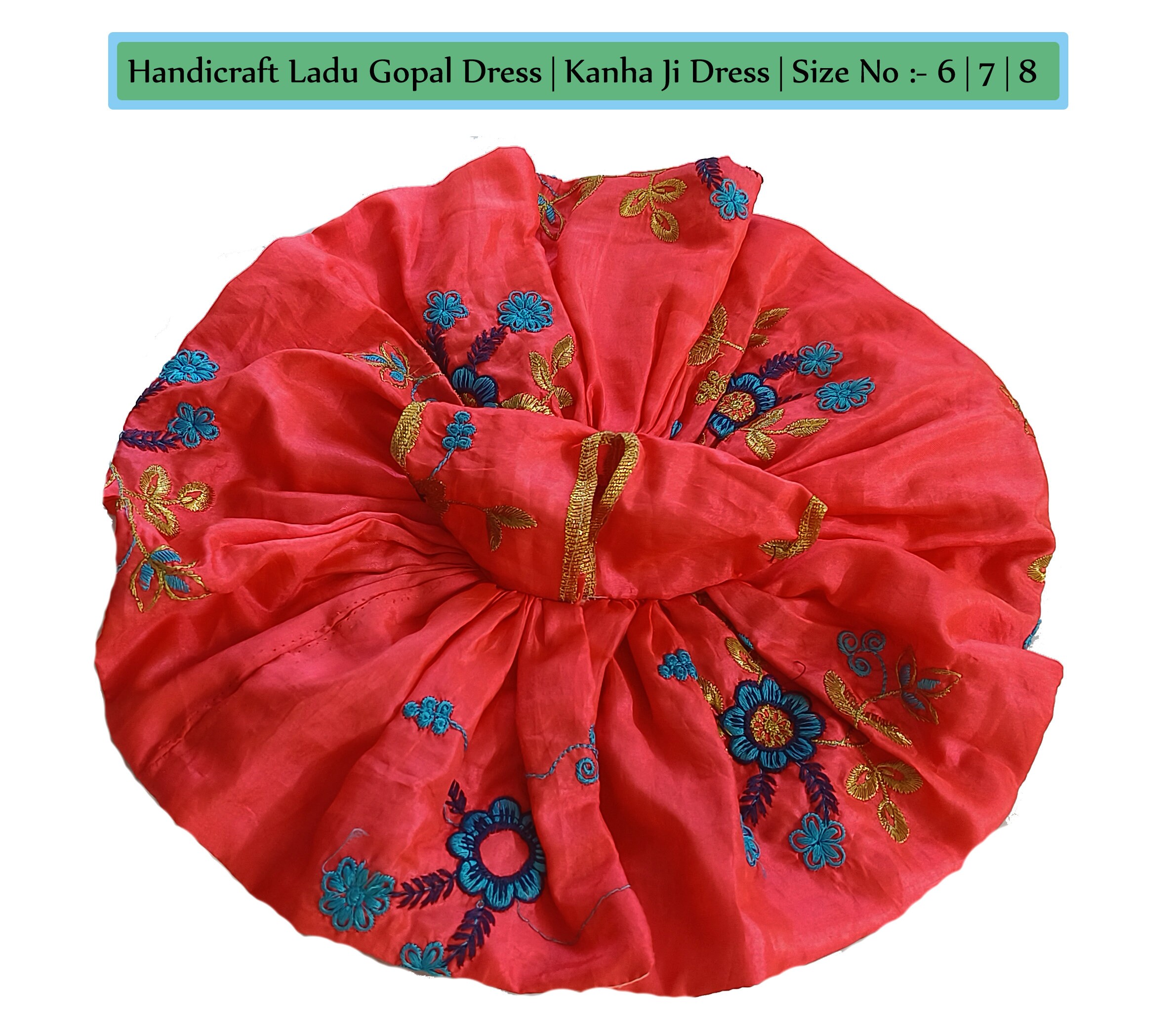 Designer Laddu Gopal Dress for Size 0, 1, 2, 3, 4, 5, 6, 7, Rose Flower  Dress for Laddu Gopal, Kanha Ji Dress, Diety Clothes, Krishna Dress - Etsy