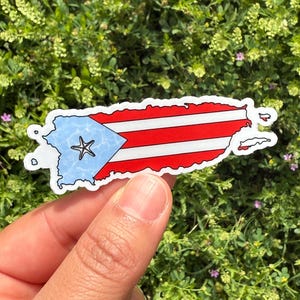 Puerto Rican flag sticker⎪Bandera de Puerto Rico Sticker⎪Boricua Flag Sticker | Boricua Pride⎪Puerto Rico Sticker⎪Puerto Rico flag Sticker⎪
