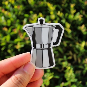 Puerto Rico stickers⎪La Greca de cafe⎪Coffee maker⎪Cafetera⎪Un cafecito |  Café boricua⎪Coffee Art⎪Hispanic and latino heritage sticker