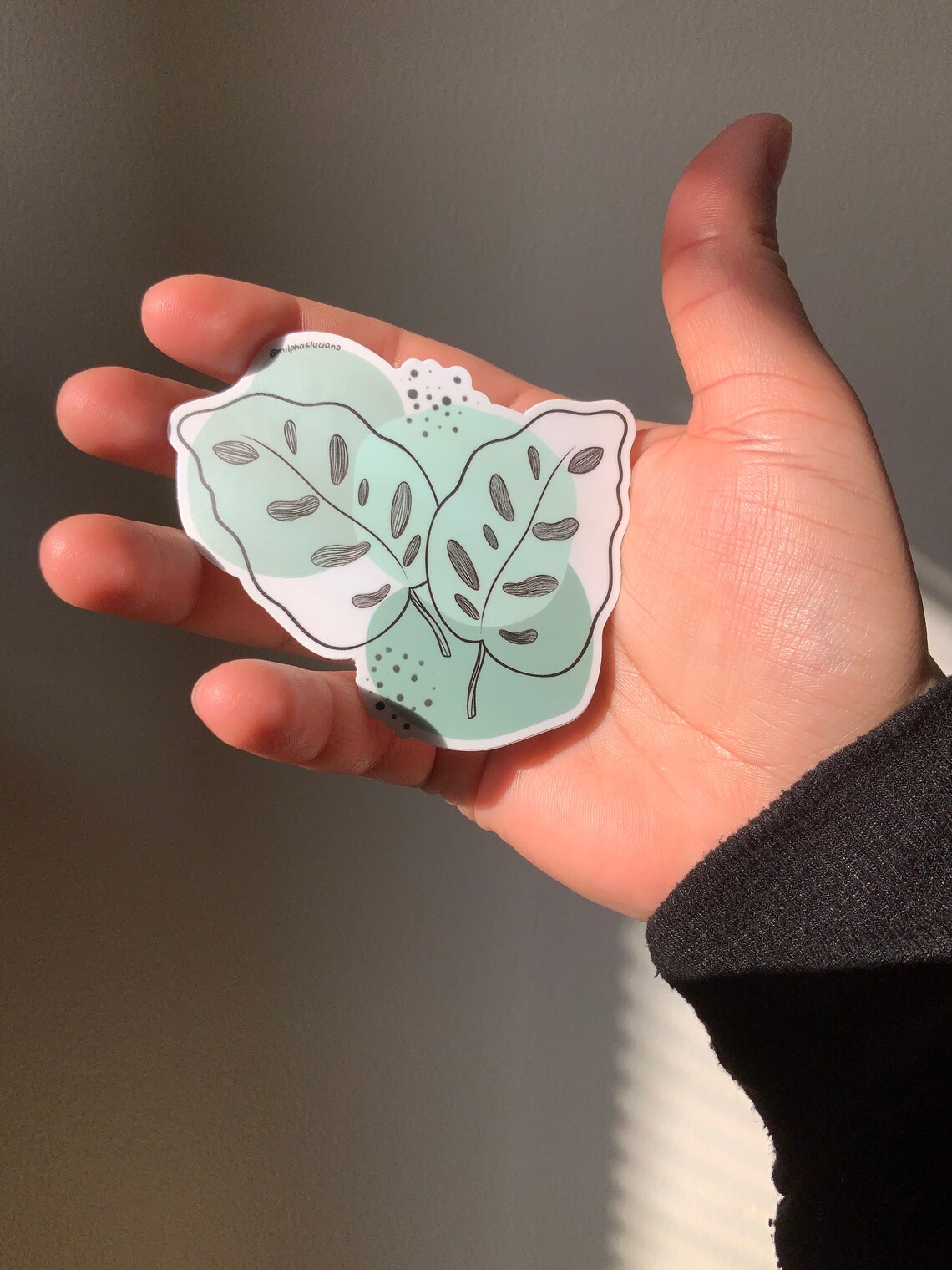 waterproof-botanical-stickers-leaves-design-vinyl-stickers-etsy-uk