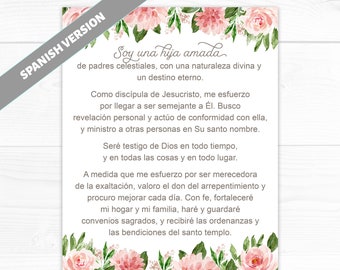 Young Women Theme Spanish | Church of Jesus Christ of Latter-Day Saints