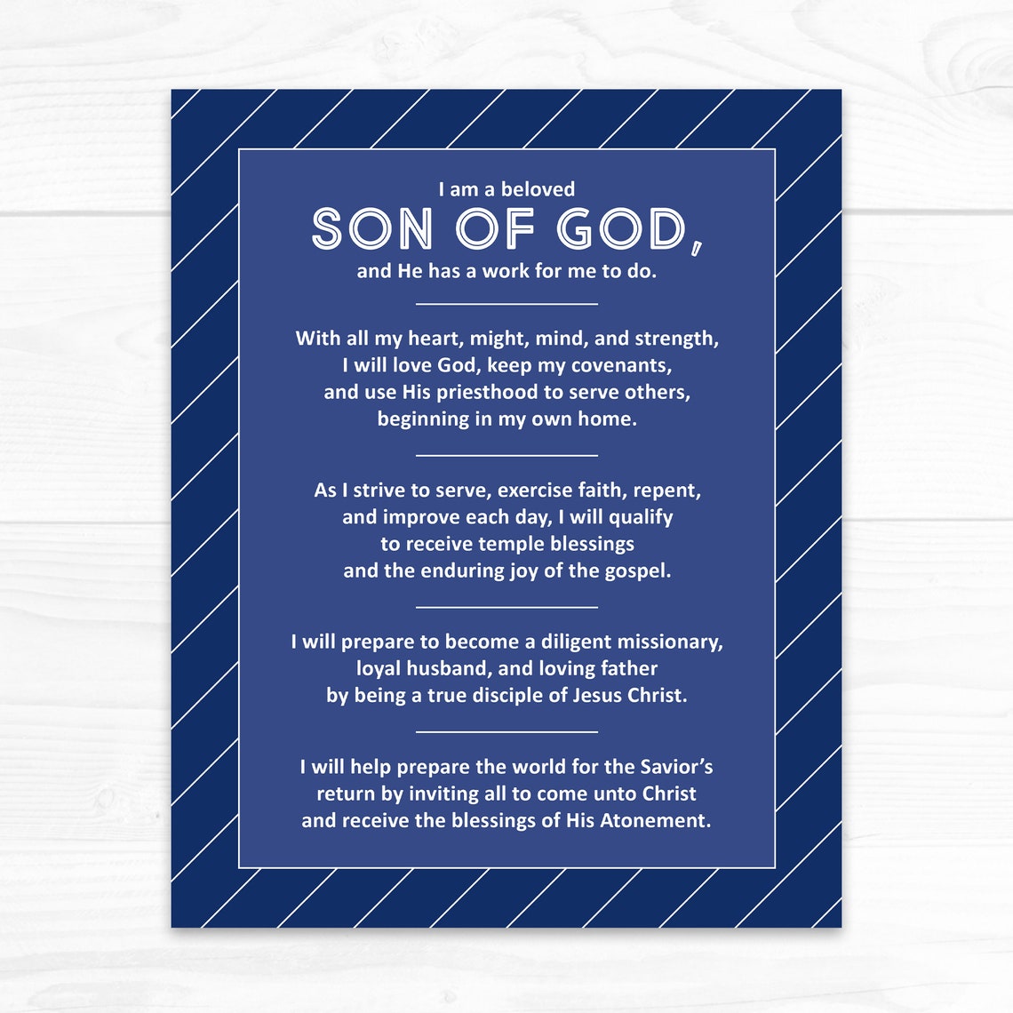 Young Men Theme | Church of Jesus Christ of Latter-day Saints - Etsy