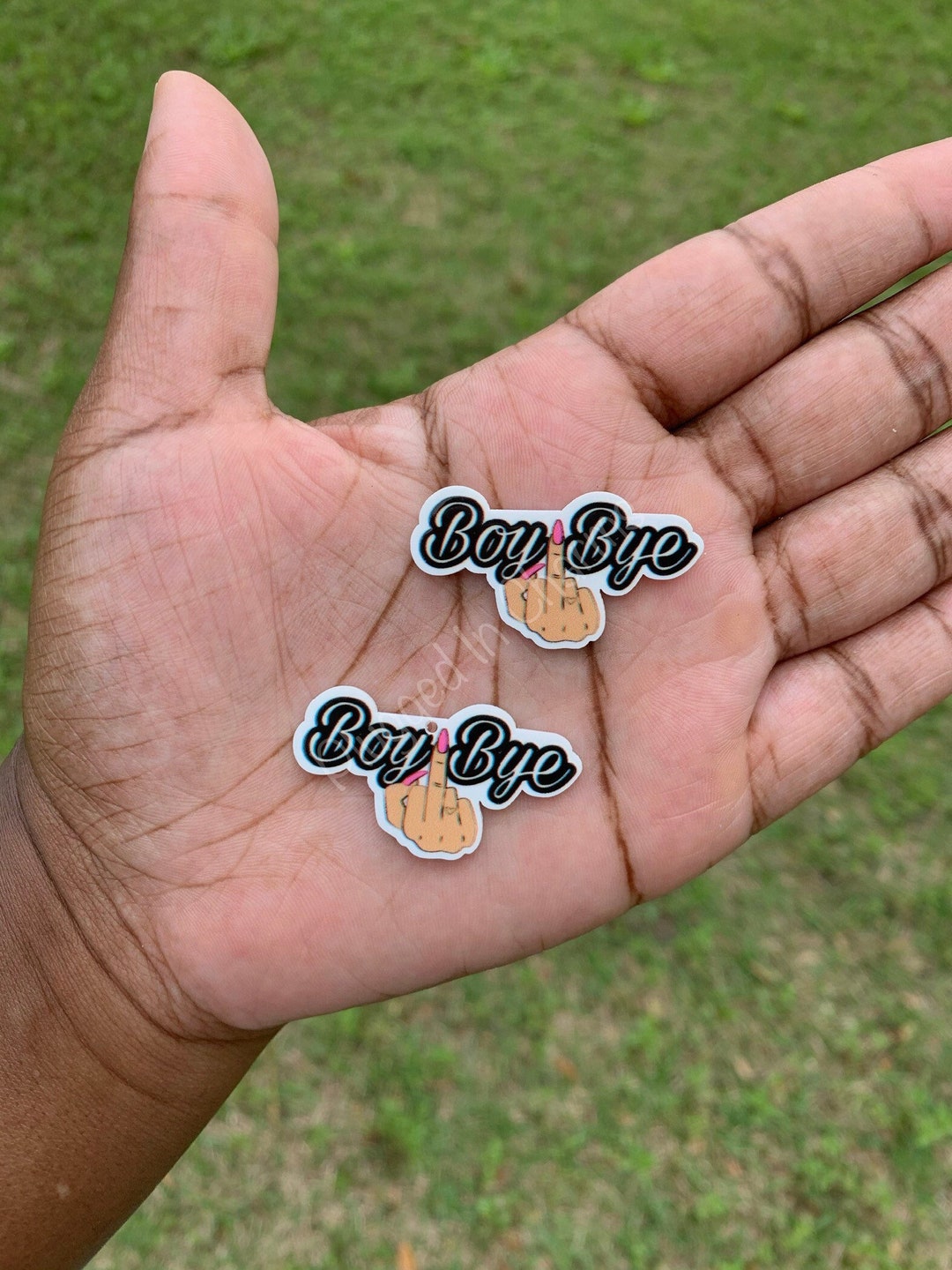 2 Piece Boy Bye Planar Charm Set, Middle Finger, Planar Charm, Charm