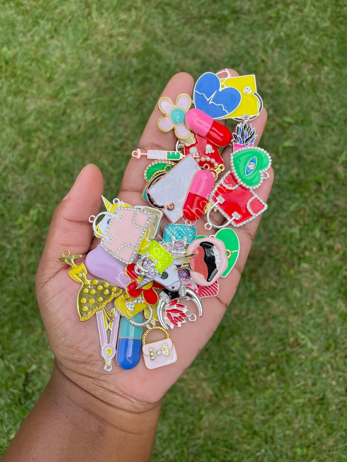 Small Colorful Mixed Charms Bulk 1025 or 50 Bulk Charms Etsy