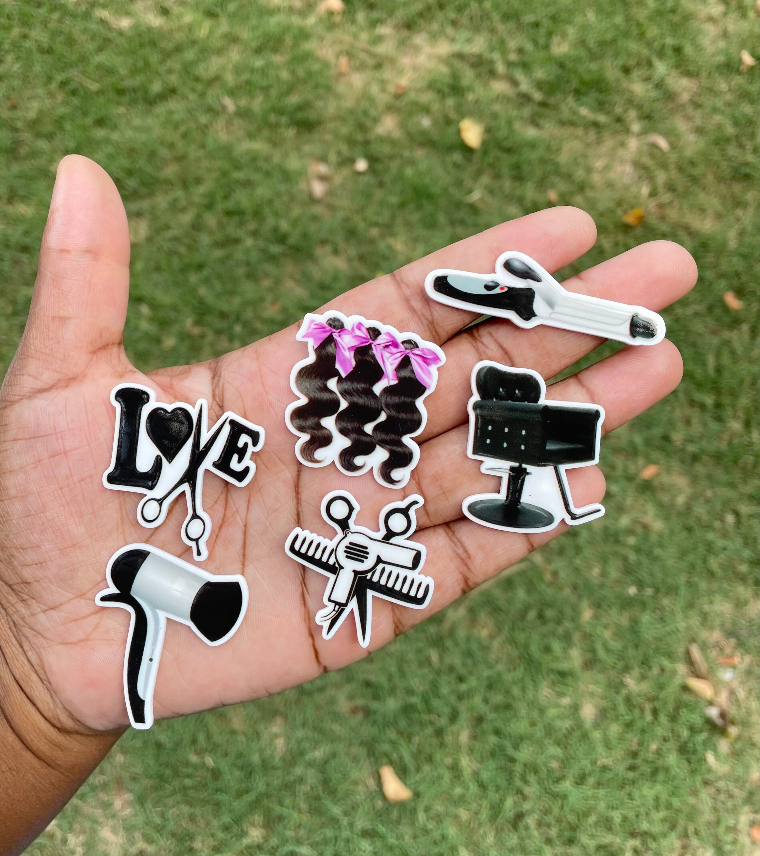 Hairstylist 6 Piece Planar Charm Set, Hairdresser, Bundles, Curling I…