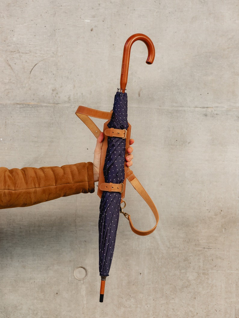 Umbrella Sling / Umbrella Carrier / Leather Umbrella Shoulder Holder