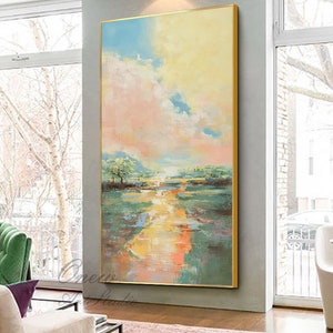 Large Abstract Landscape Oil Painting on Canvas Original | Etsy