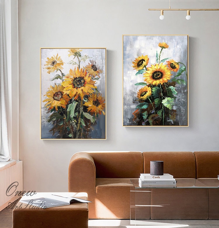gaosoul Rustic Flower Zen Canvas Print Magnolia in Ceramic Vase Grey Background Paintings Framed Vintage Farmhouse Floral Wall Art for Living Room Guest Bedroom Decor Ready to Hand 40x28in